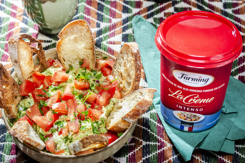 Guacamole cremoso de palta y queso La Creme