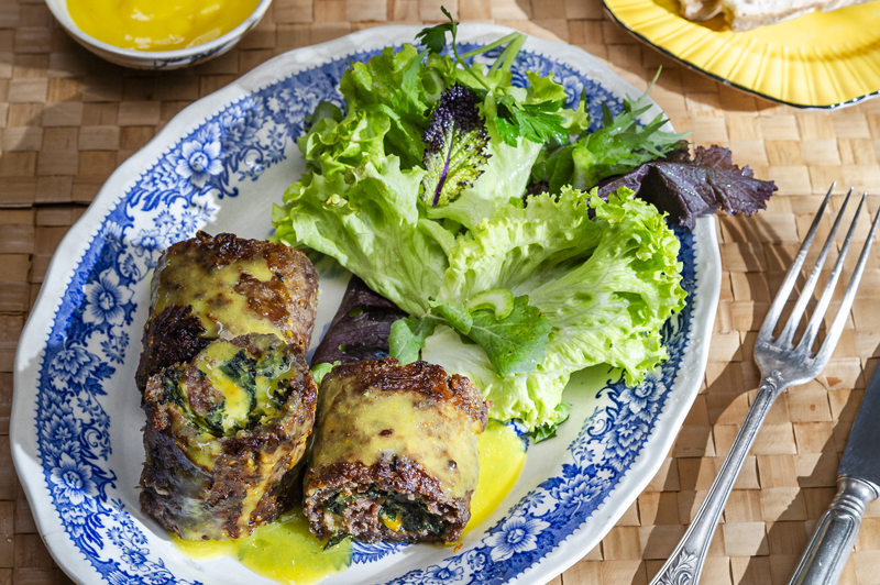 Pan de carne con queso deslactosado