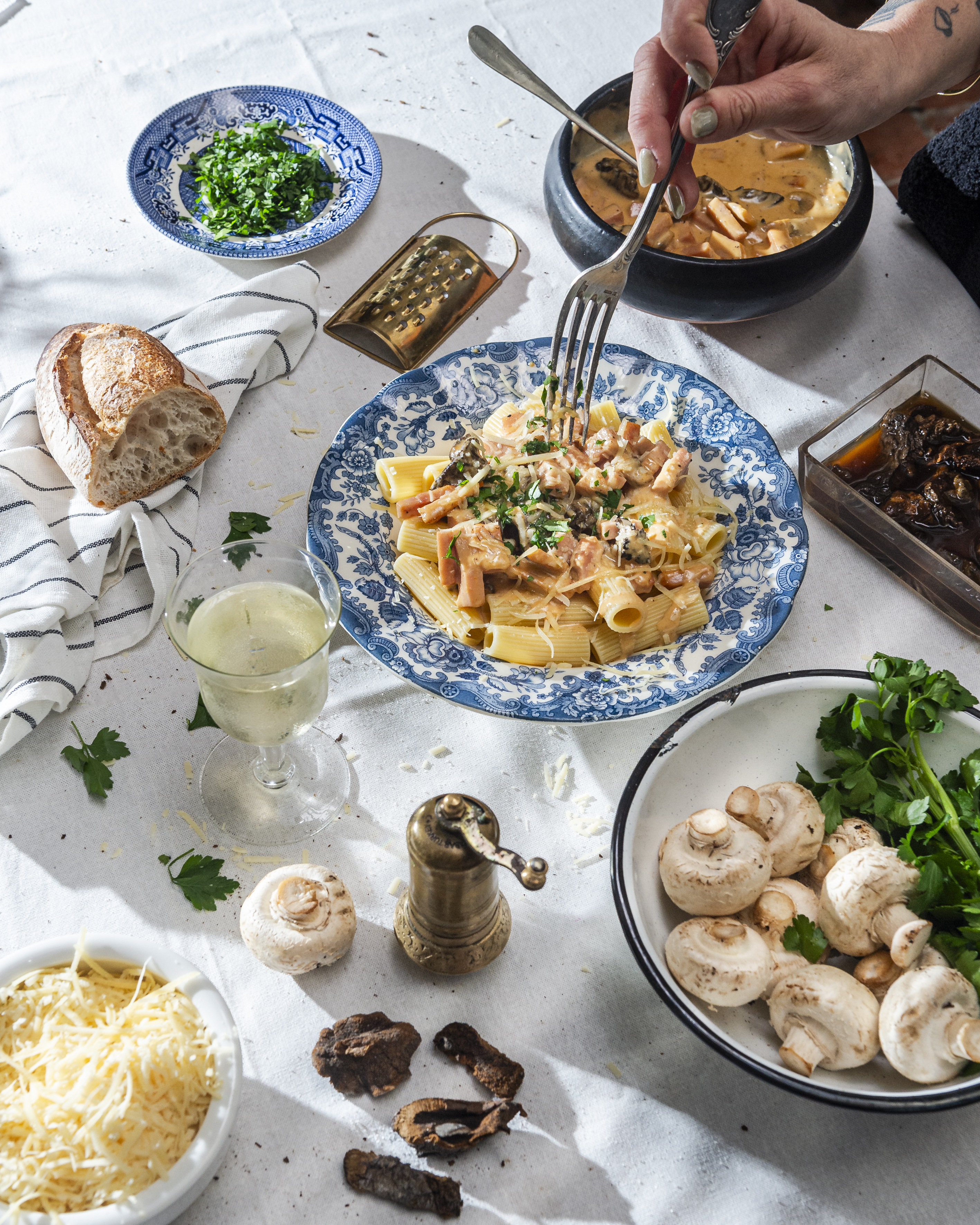 Pasta con Salsa Caruso Rosada