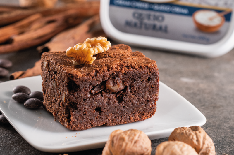 Brownie con queso crema Farming