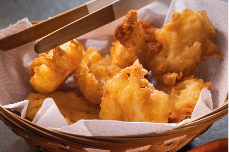 Buñuelos de arroz y queso