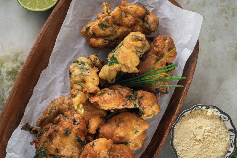 Buñuelos de espinacas con parmesano