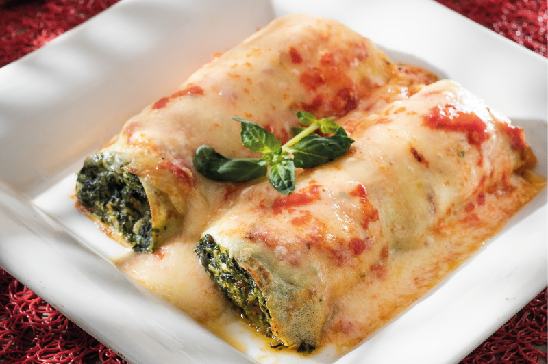 Canelones de verdura