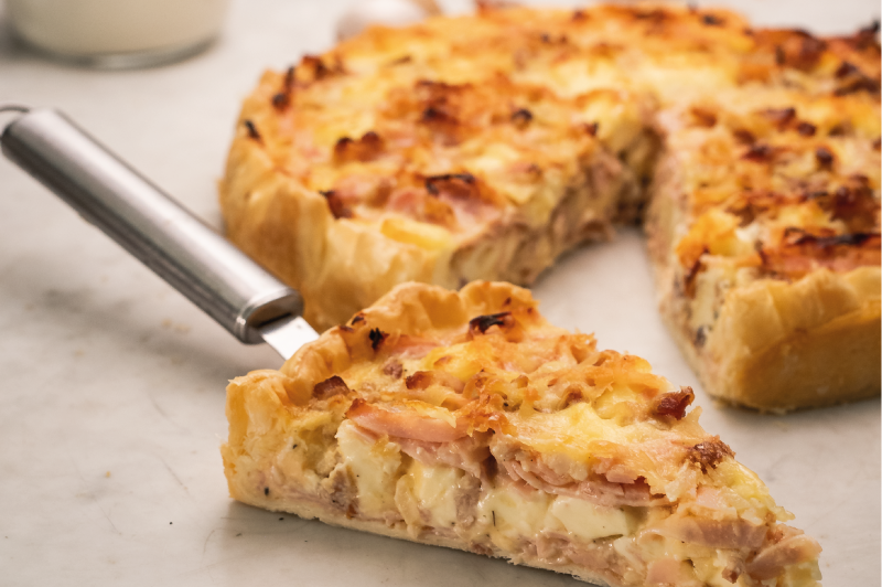 Quiche de Jamón y Queso