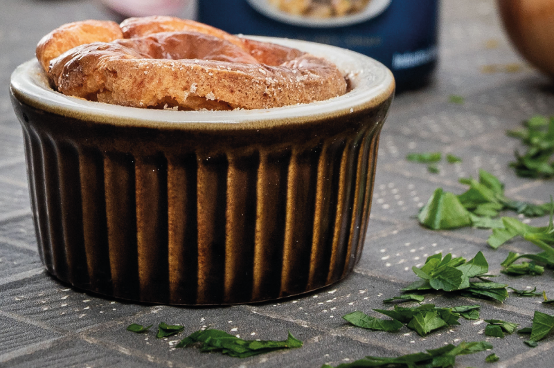 Soufflé de zapallitos y queso